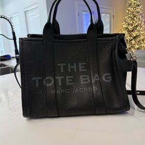 Marc Jacobs Black and Gray Leather Handbag